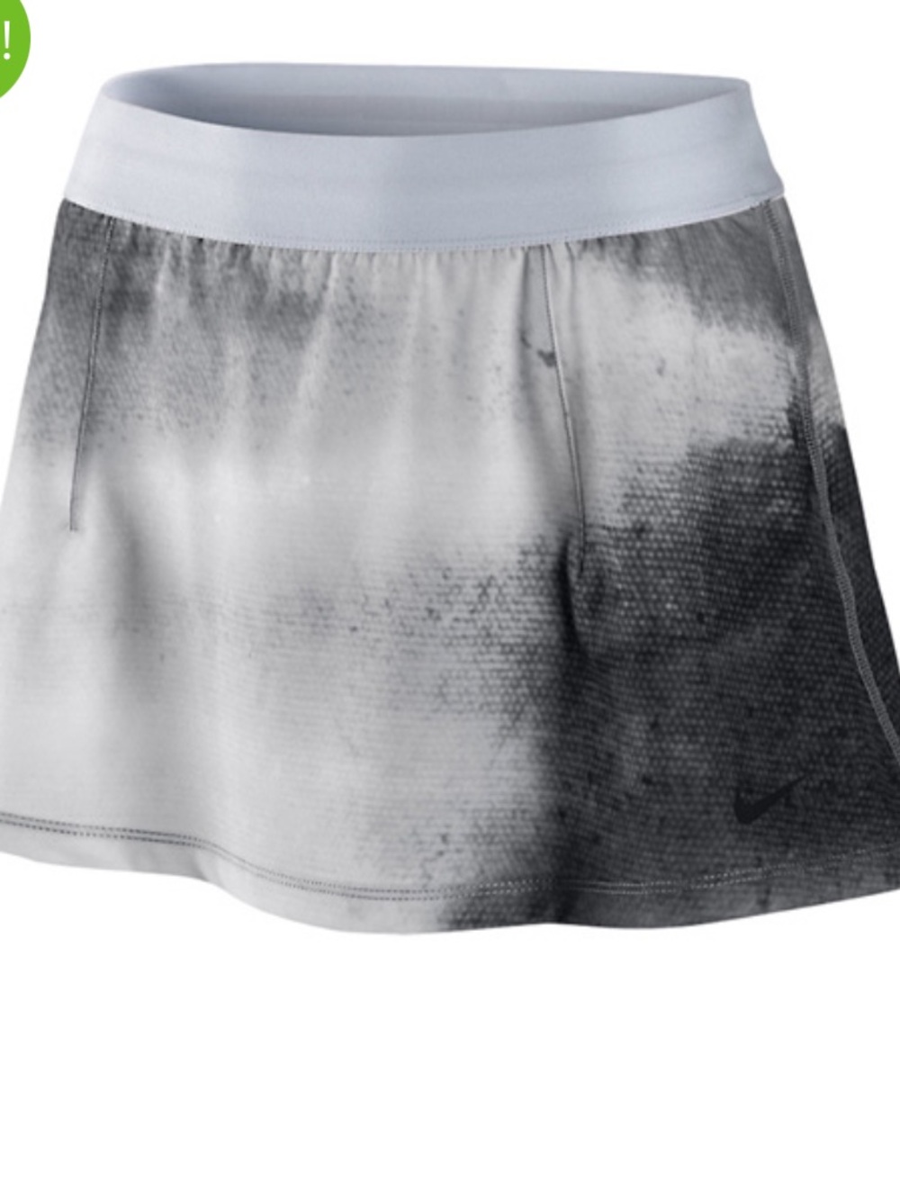 Nike Women's White and Gray Slam Tennis Skirt S